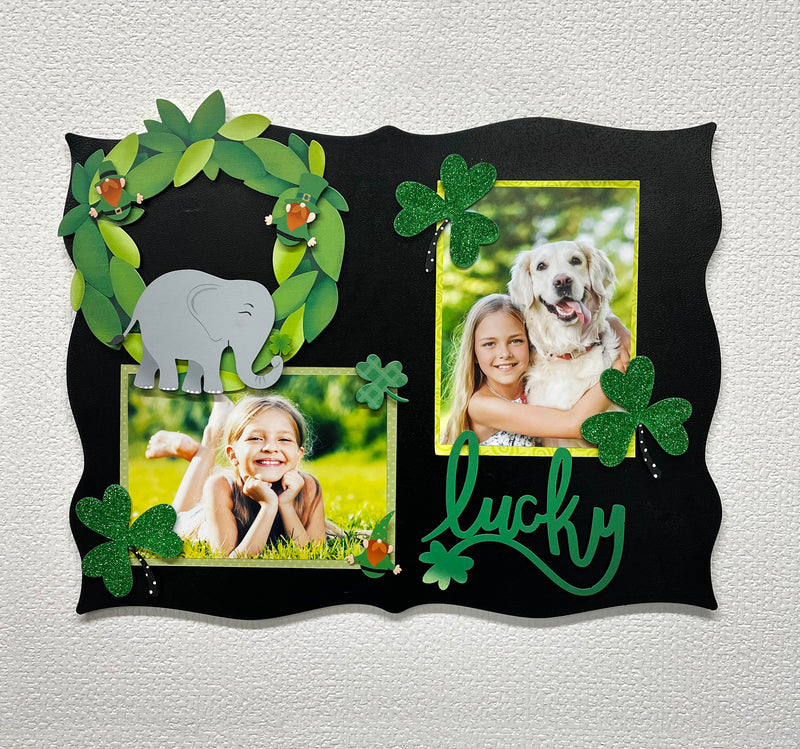 Load image into Gallery viewer, St. Patrick’s Day Magnets – Roeda Shamrock Mini Art Pop Glitter Set of 3
