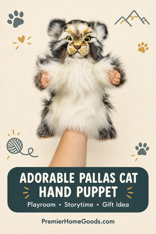 Pallas Cat Full Body Hand Puppet by Hansa Realistic Look Animal Learning Toys