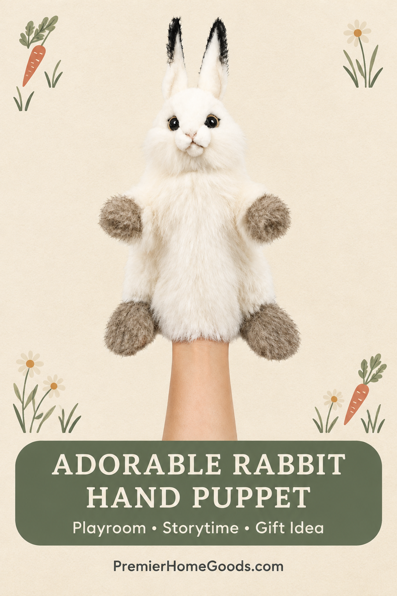 Load image into Gallery viewer, Rabbit Full Body Hand Puppet Doll Hansa Real Looking Plush Animal Learning Toy
