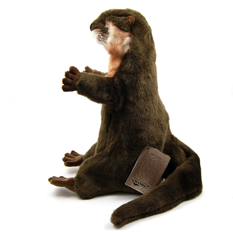 Load image into Gallery viewer, Otter Hand Puppet and Book Set Animal Educational Reading imaginative play Hansa
