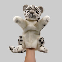 Snow Leopard Hand Puppet by Hansa True to Life Soft Plush Animal Learning Toy