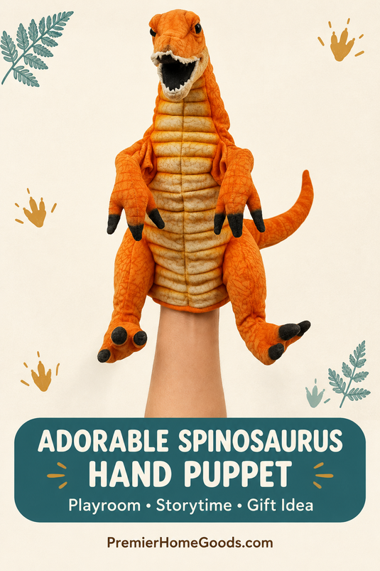 Spinosaurus Dinosaur Hand Puppet Full Body Doll Hansa Real Looking Learning Toy