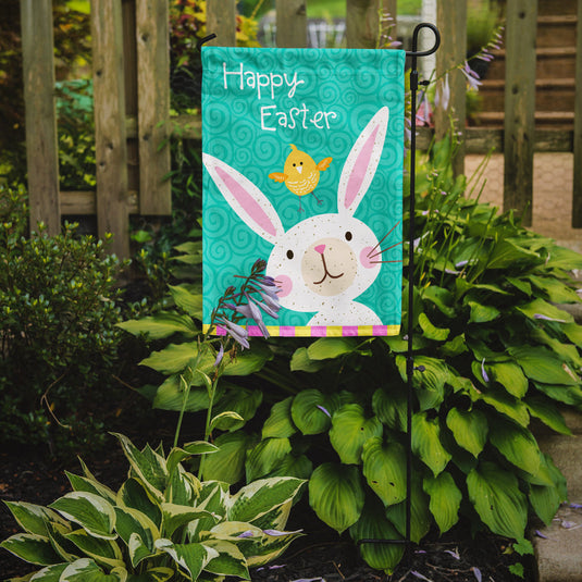 Happy Easter Rabbit Garden Flag - Outdoor Decorative Yard Flag