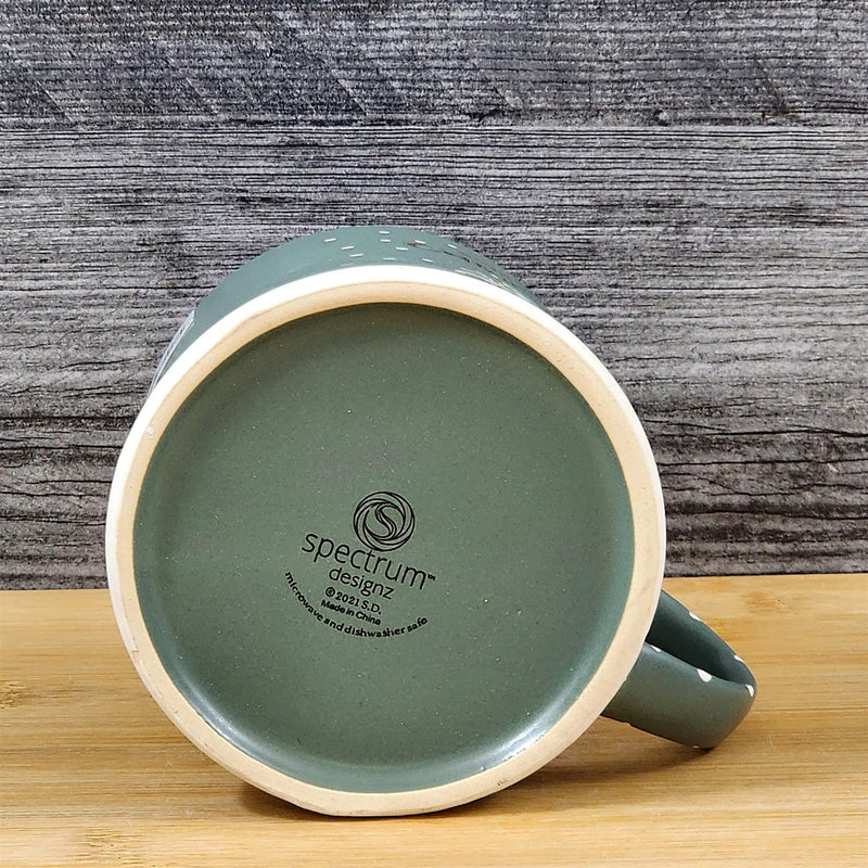 Load image into Gallery viewer, Camping Coffee Mug Christmas Holiday Red Embossed Tea Cup Ceramic Blue Sky 17oz
