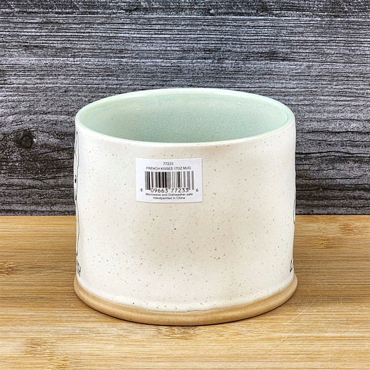 French Bulldog Coffee Tea Cup Classy Sassy Dog Mug Blue Sky Ceramic Embossed