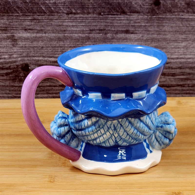 Load image into Gallery viewer, Blueberry Muffin Coffee Mug 3D Ceramic Girl Face Tea Cup Blue Sky Goldminc
