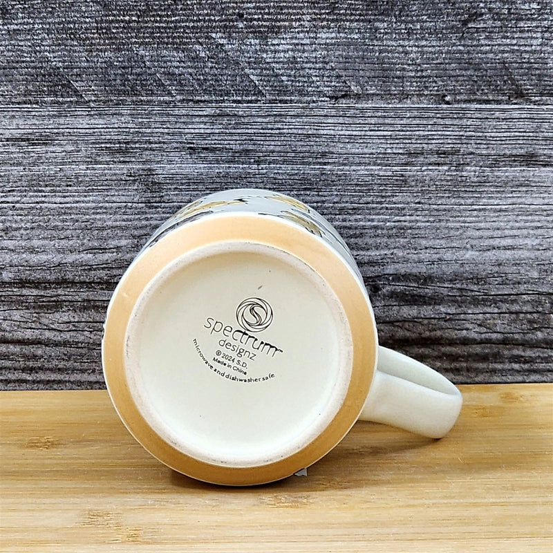Load image into Gallery viewer, Cat Coffee Mug Gray Tabby Orange Tea Cup Ceramic Whimsical by Blue Sky 18oz
