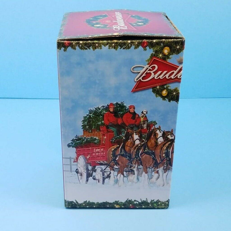 Load image into Gallery viewer, 2009 Christmas Budweiser Stein Mug Gift Box and COA A Holiday Tradition CS699
