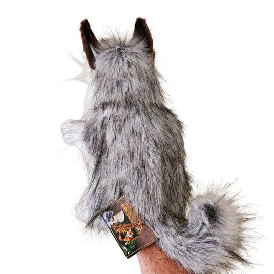Husky Dog Hand Puppet by Hansa True to Life Looking Plush Animal Learning Toy