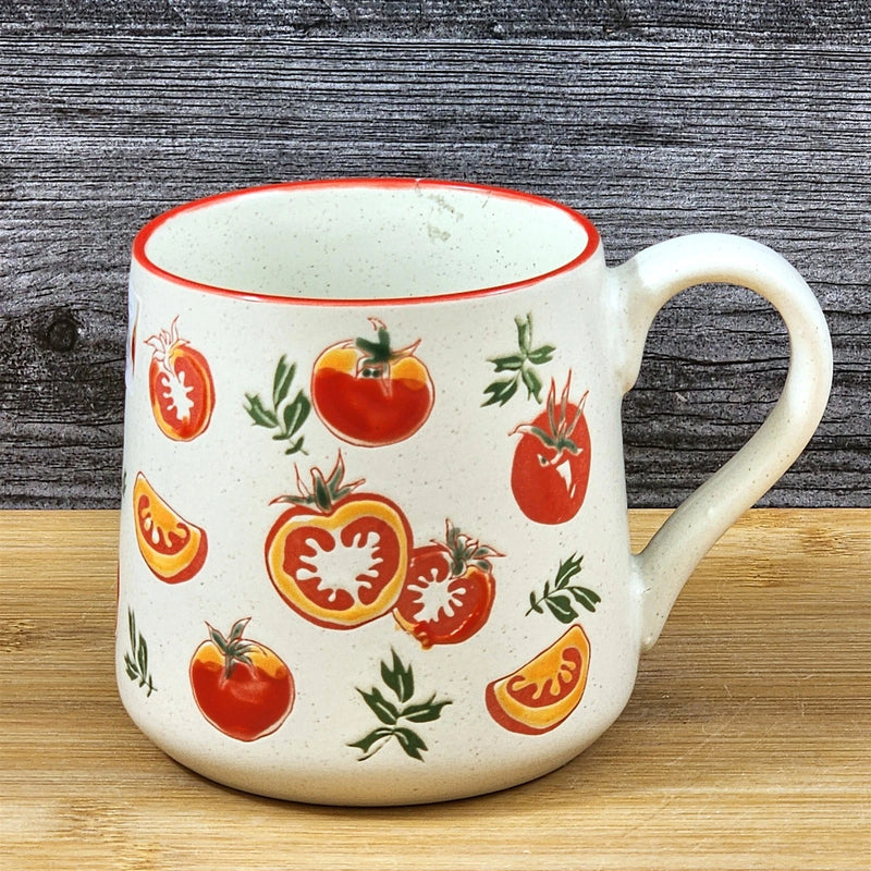 Load image into Gallery viewer, Tomato Farm Garden Coffee Mug Ceramic Tea Cup Embossed Blue Sky 18oz
