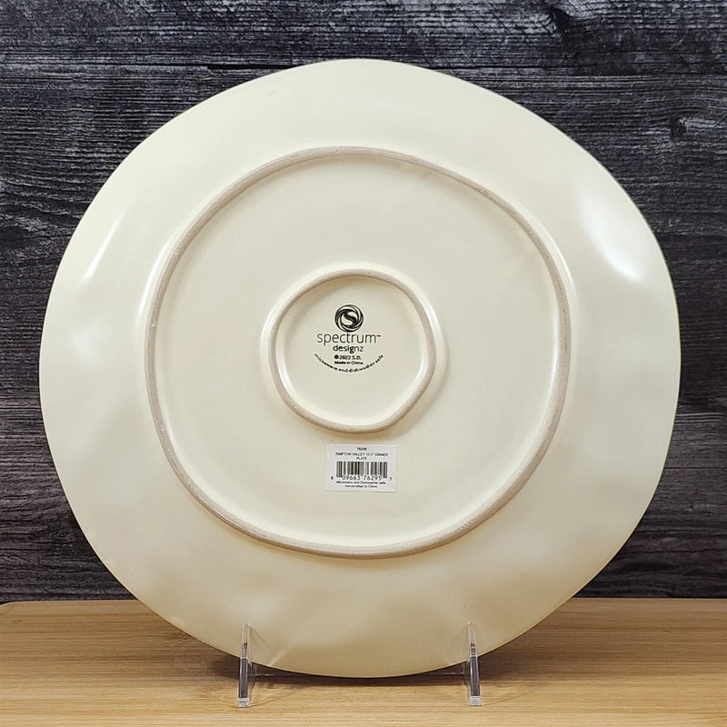 Load image into Gallery viewer, Sunflower and Pumpkin Dinner Plate Ceramic Autumn Yellow Flowers by Blue Sky 10"
