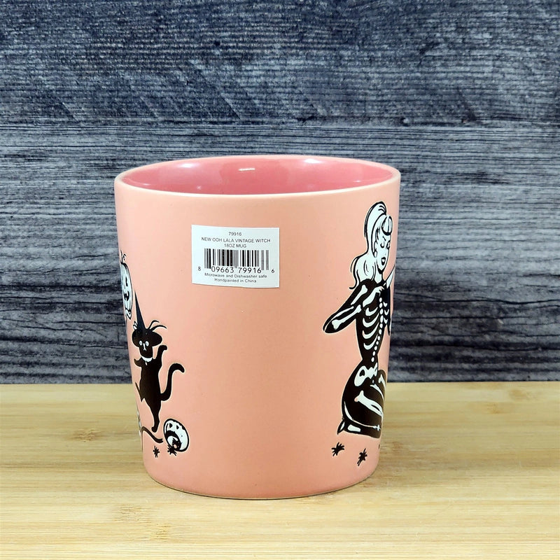 Load image into Gallery viewer, Halloween Whimsical Witch Coffee Tea Mug Pumpkin Cat Ceramic Cup by Blue Sky
