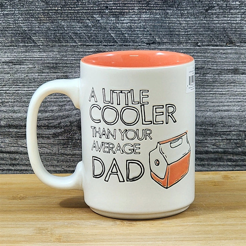 Load image into Gallery viewer, Dad Coffee Mug Father Inspirational Saying Embossed Ceramic Cup Blue Sky 18oz
