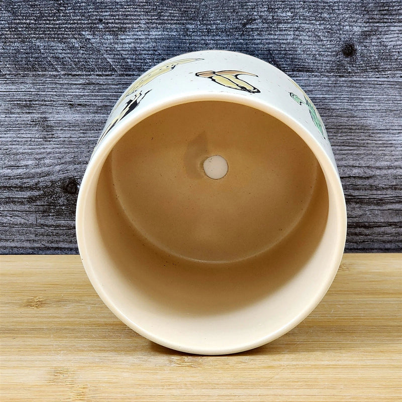 Load image into Gallery viewer, Farm Western Rustic Planter Ceramic Utensil Holder Herb Succulent Blue Sky 5in
