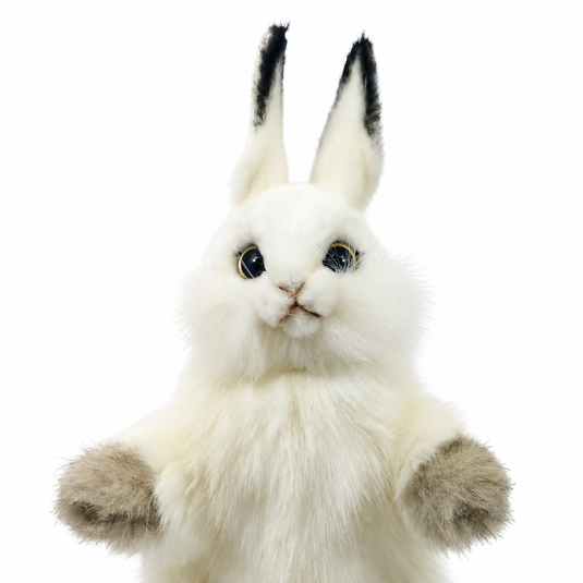 Rabbit Full Body Hand Puppet Doll Hansa Real Looking Plush Animal Learning Toy