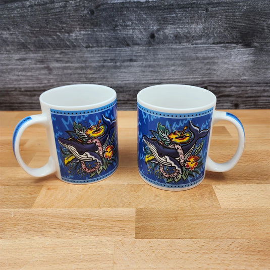 2 Hawaii Mug Whale Coffee Cup Hilo Hattie The Island Heritage Store Maui 12oz