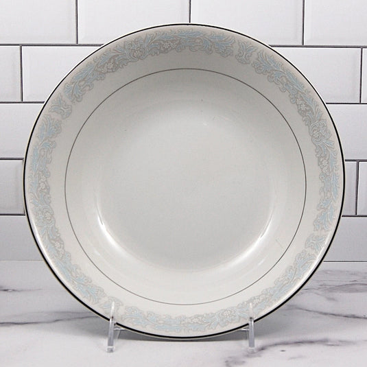 Bluedale Vegetable Bowl Round Ceramic 9" Blue & White Flowers Fine China Japan