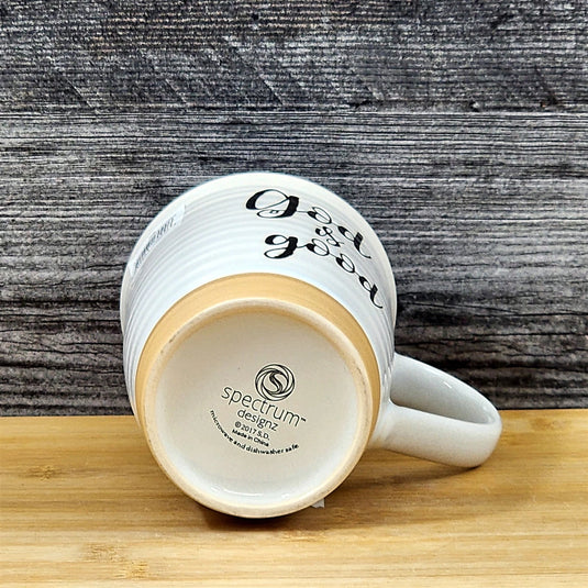 Religious Coffee Mug Inspiration Saying Tea Cup Ceramic Embossed Blue Sky 18oz