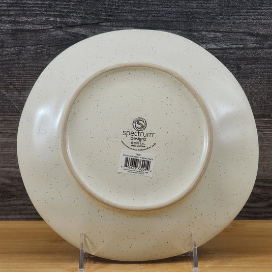 Wildflower Bird Salad Plate 8" Embossed Ceramic Summer Yellow Flowers Blue Sky
