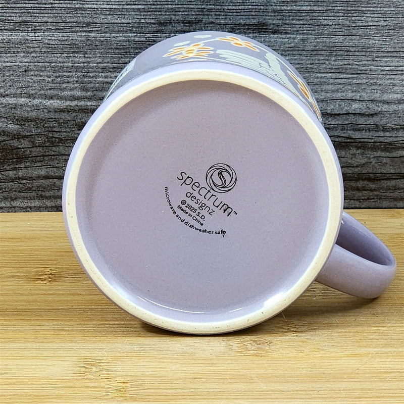 Load image into Gallery viewer, Skeleton Hand Thumbs Up Coffee Mug Halloween Orange Ceramic Cup Blue Sky 18oz
