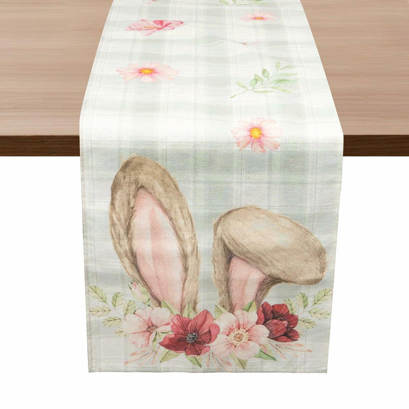 Load image into Gallery viewer, Watercolour Linen Easter Table Runner Spring Holiday Decor 13x72 Inch
