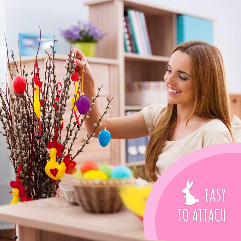 Load image into Gallery viewer, Festicy Easter Eggs Set 48 XXL 2025 with 6 Paints &amp; 2 Brushes Durable Decor
