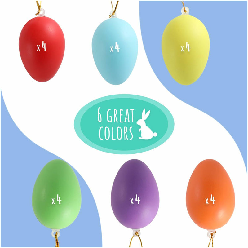 Load image into Gallery viewer, Festicy Easter Eggs Set 48 XXL 2025 with 6 Paints &amp; 2 Brushes Durable Decor
