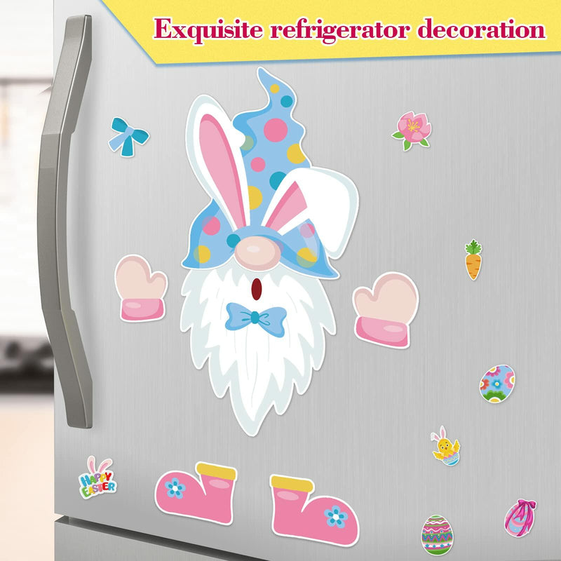 Load image into Gallery viewer, 14pcs Easter Gnomes Refrigerator Magnets Multicolor Holiday Set
