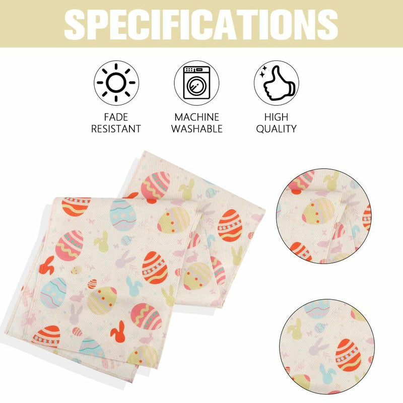 Load image into Gallery viewer, Easter Table Runner Colorful Eggs Polyester 13x72 Inch
