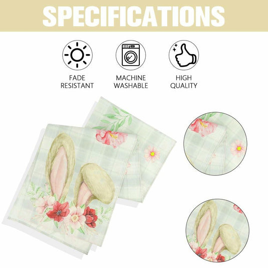Easter Table Runner Pastel Pink Floral Boho 13x72 Inch