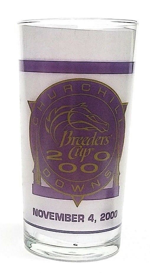 Load image into Gallery viewer, Breeders Cup 2000 Churchill Down Mint Julep Beverage Glass Winner was Tiznow
