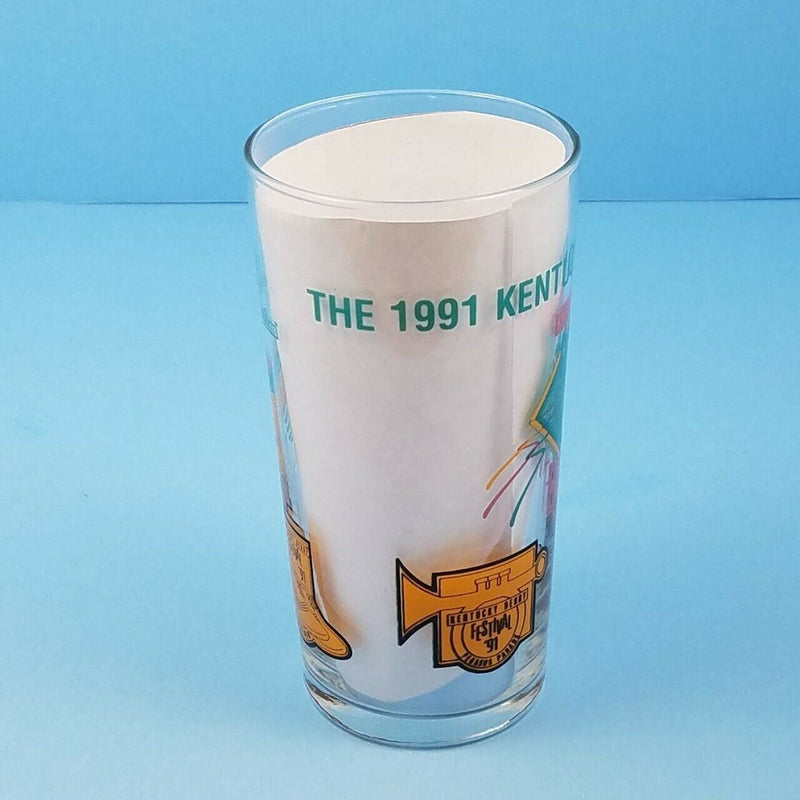Load image into Gallery viewer, Kentucky Derby Festival 1991 Pegasus Mint Julep Beverage Drinking Glass 12 oz
