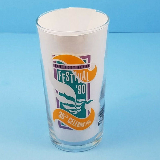 Kentucky Derby Festival 1990 Pegasus Mint Julep Beverage Drinking Glass 12 oz
