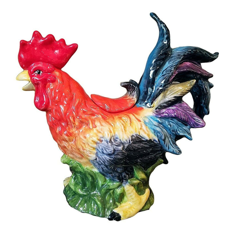 Load image into Gallery viewer, Rooster Teapot Farm Animal Ceramics Kitchen Collectable Décor Blue Sky Goldminc
