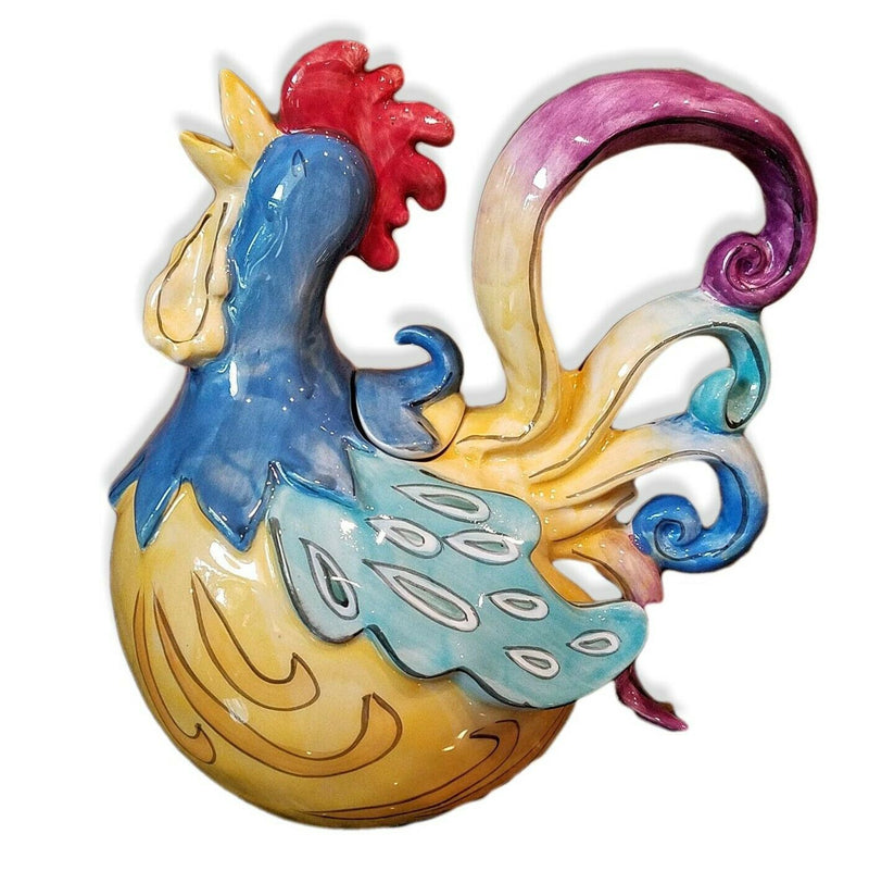 Load image into Gallery viewer, Rooster Teapot Ceramic Gabby Glee Collectable Tea Pot Kitchen Decor by Blue Sky
