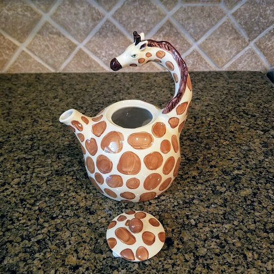 Giraffe Teapot Blue Sky Kitchen Home Decorative Decor Collectable Goldminc