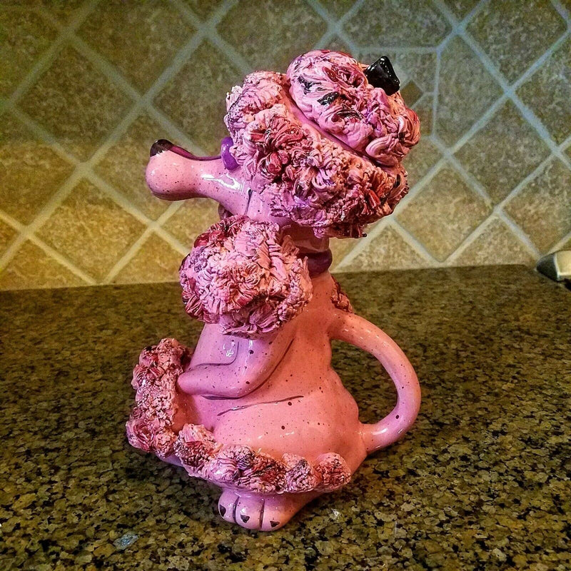 Load image into Gallery viewer, Pink Poodle Dog Unique Teapot Kitchen Home Decorative Collectible Goldminc Décor
