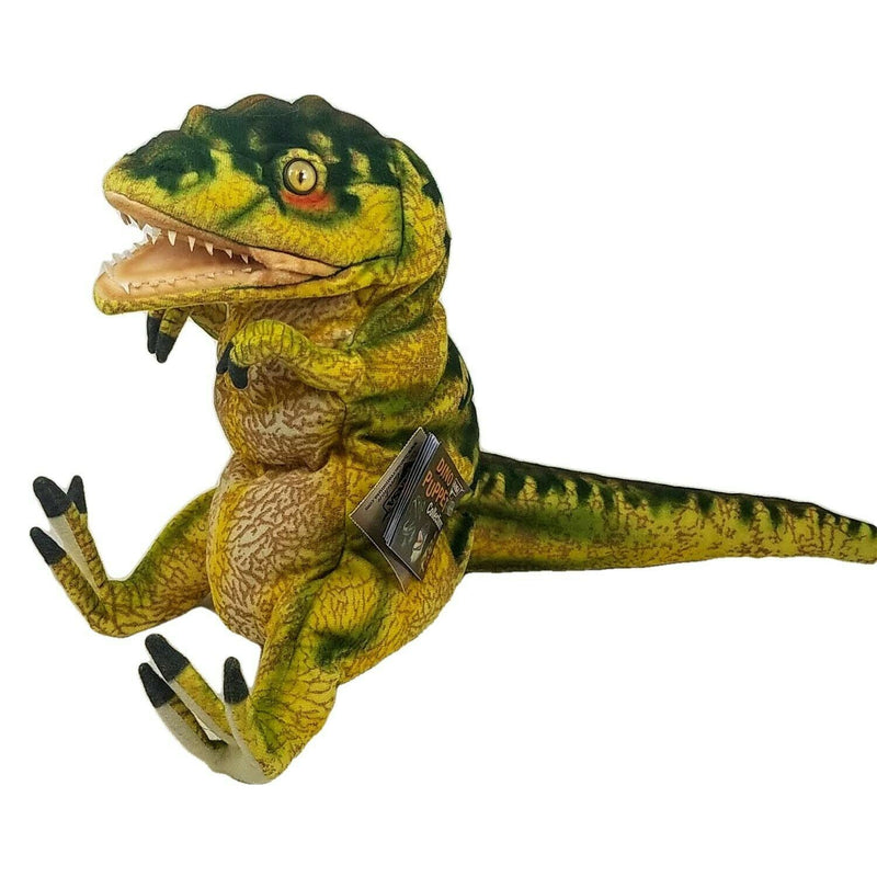 Load image into Gallery viewer, T Rex Dinosaur Hand Puppet Full Body Doll Hansa Real Looking Animal Learning Toy
