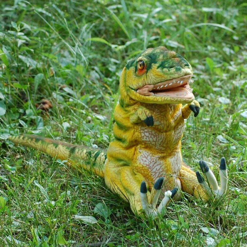 Load image into Gallery viewer, T Rex Dinosaur Hand Puppet Full Body Doll Hansa Real Looking Animal Learning Toy
