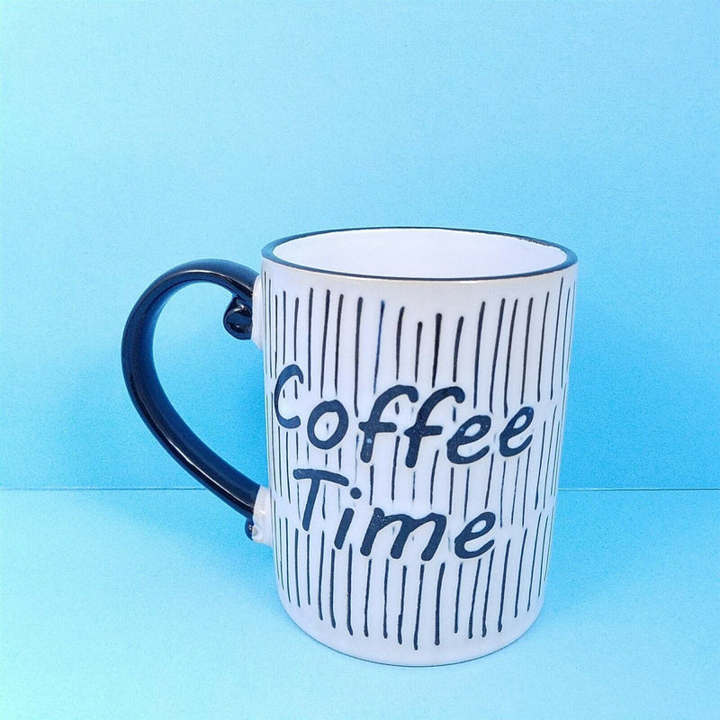Load image into Gallery viewer, Coffee Time Saying Mug Cup Pen Pencil or Plant Holder Spectrum New 16oz (473ml)
