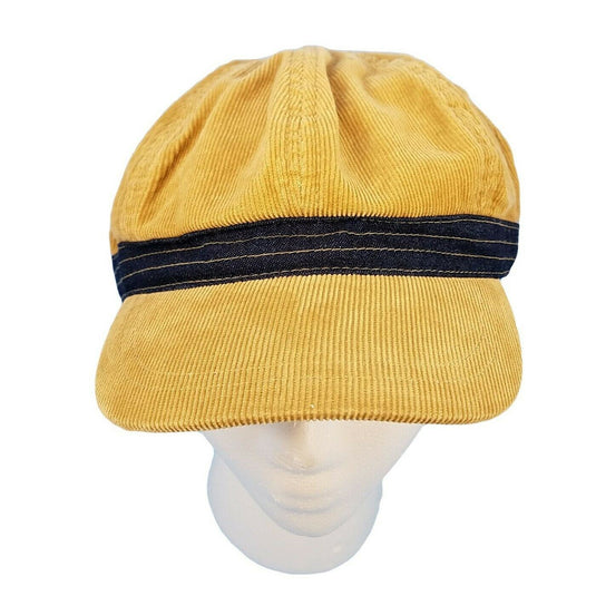 Women Hat Corduroy and Blue Denim Female Fashion Yellow Beret 6 panel Cap