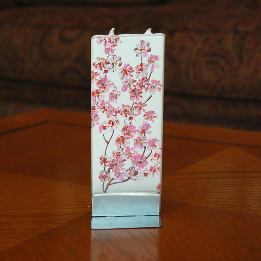 Cherry Blossom Flaytz Twin Wick Thin Flat Candle