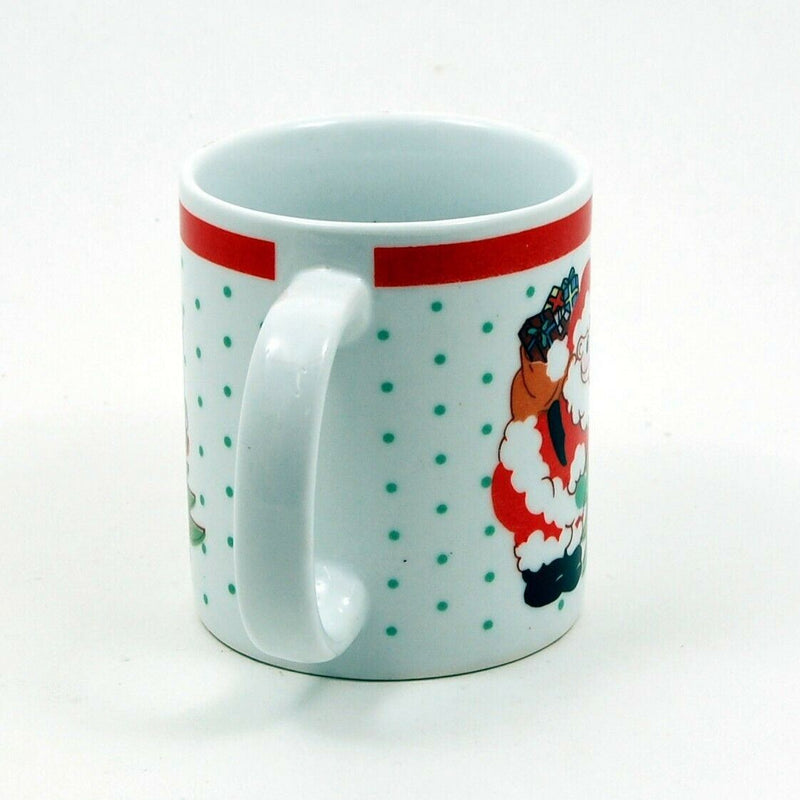 Load image into Gallery viewer, Santa with Christmas Holiday Tree Coffee Mug 8 oz 227 ml Glass Tea Cup
