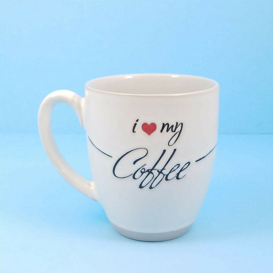 I Love Coffee Tea Cup Mug or Pen Holder White 17oz by Blue Sky 483ml