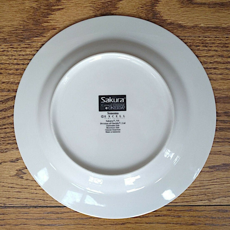 Load image into Gallery viewer, Sakura by Oneida Senoma Salad Plate Set of 4 Stoneware Accent Dinnerware
