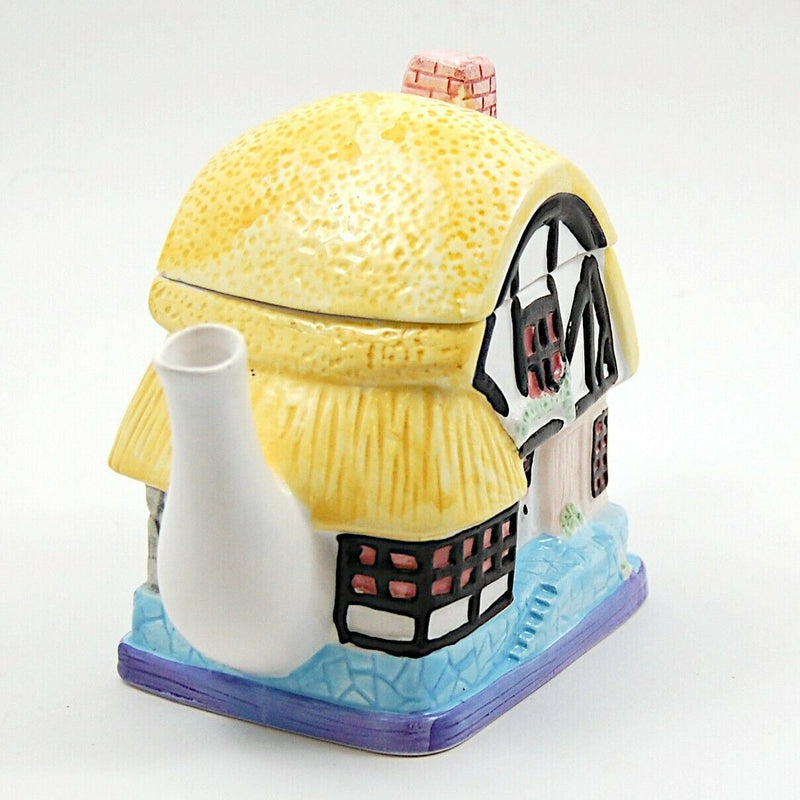Load image into Gallery viewer, Collectable Cottage House Shaped Ceramic Teapot With Lid from Hudson Harvest HH
