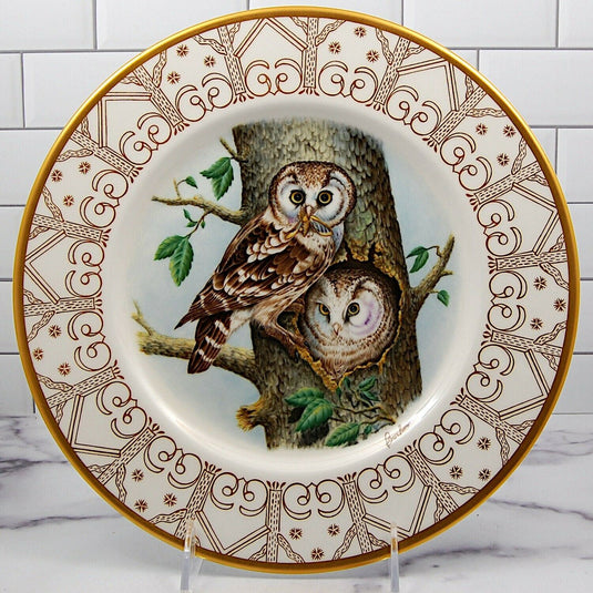 Boreal Owl The Edward Marshall Boehm Owl Plate Collection Limited No Box 10 5/8"