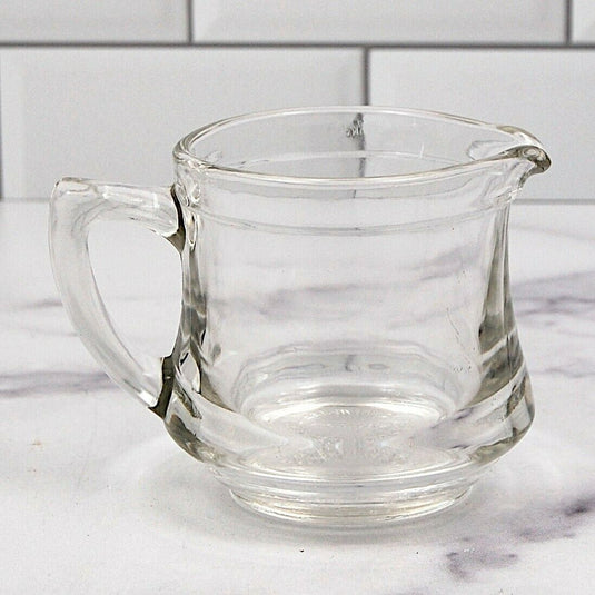 Kelloggs Correct Cereal Clear Glass Creamer Set of 2 Individual Servers