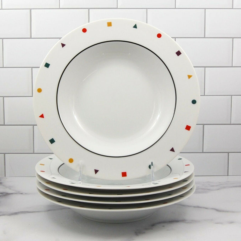 Load image into Gallery viewer, Sasaki Elements Set of 5 Rim Soup Bowl 9.25" 44cm Fine China Japan Ehrenreich
