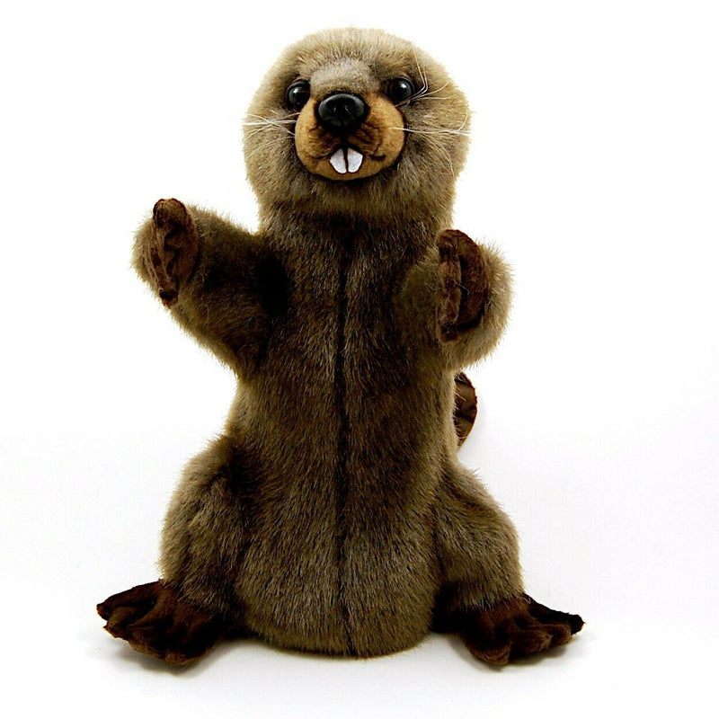 Load image into Gallery viewer, Beaver Hand Puppet Full Body Doll Hansa Real Looking Plush Animal Learning Toy
